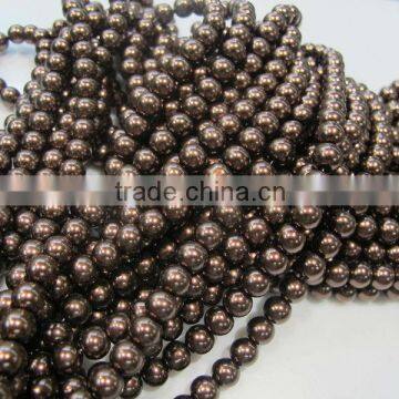 6mm top quality pearl glass bead,mix order round glass 63