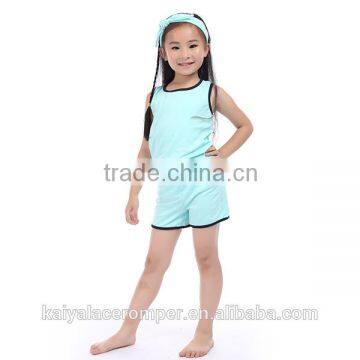 2016 wholesale summer casual soft little girls cheap sport clothes set baby girl outfit Kids clothing fashion style