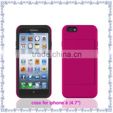 Silicone + PC Cell Phone Case For Iphone 6 Case , for Iphone 6 Bumper Case With Hard Cover photo-3
