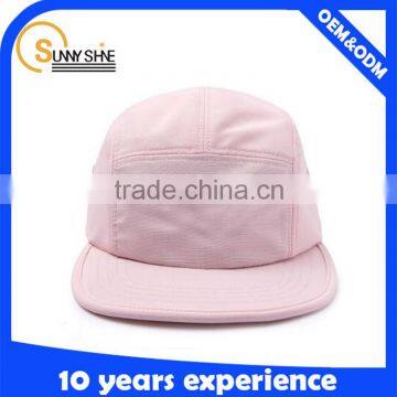 made in china promotional no logo plain 5 panel cap