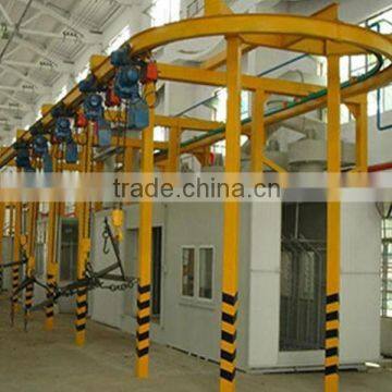 1high quality Continuous Overhead Monorail Shot Blasting Machine