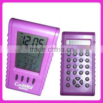 Multifunctional double sided display calender calculator