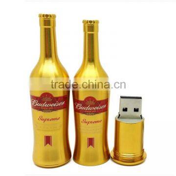 Factory Beer Bottle USB Flash Disk 2G/4G/8G Promotional Gifts 2015