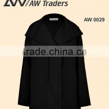 Women fashion long wool coat , wool coat , overcoat