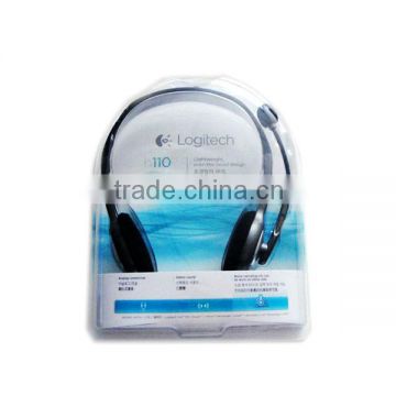 New Clear PVC Headphone Blister Packaging