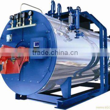 WNS 1ton nature gas liquid gas oil fired boiler with 3-pass