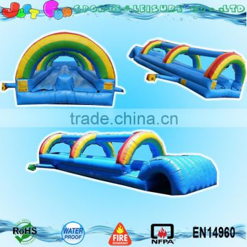 Hawaiian double lane inflatable water slide with a bumper for sale                        
                                                                                Supplier's Choice