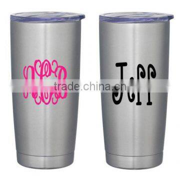 Monogrammed Stainless Steel Tumbler