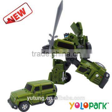 Hot Sale High Quality Plastic Deformation Robot Transformable Car Toys photo-2