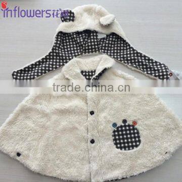 High quality kids wholesale comfortable child girls winter clothes with warm hat suit