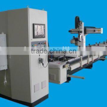 High speed 4 axis cnc UPVC profile machining center for curtain wall and windows