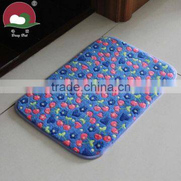 Anti-slip base floor mat and carpet with stripe