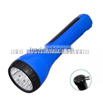 11LED Ergonomic Grip Flashlight Hand Torch Lead-acid Battery Emengercy light flood light