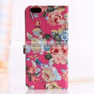 Made in China Flower Pattern for iPhone 6 Cover F-IPHLC020