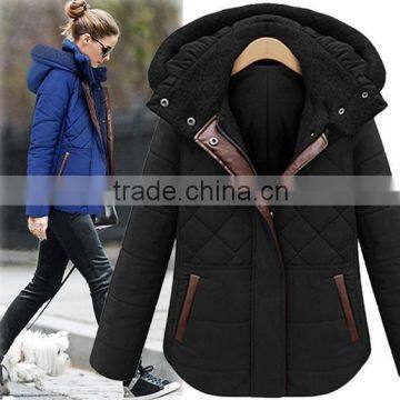 2014 winter fashion women's large size thick cotton-padded jacket