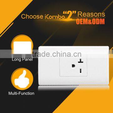 icombo PB1520 1Gang 20A usa australian plug mutil socket outlet