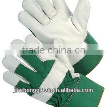 Cowhide Leather Palm Glove, Cotton Back Glove,Safety Glove, Leather Working Gloves