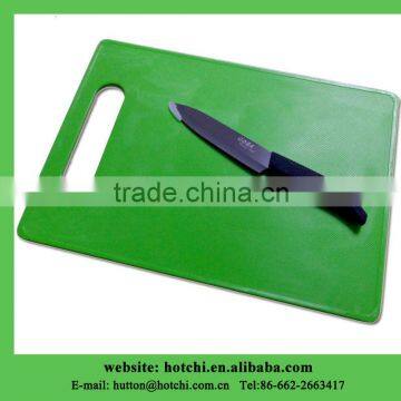 kitchen chopping board with 4" black ceramic knife