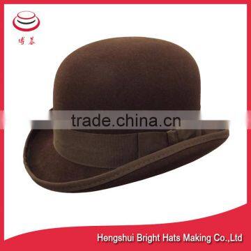 Wool felt bowler hat formal hat