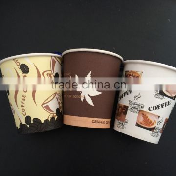 Nature Cup single wall disposable paper cup printed hot coffee cup various sizes