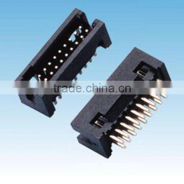 1.27mm Pitch Box Header 180 degree DIP Vertical box header H5.7/W5.35/ 0.40mm SQ pin connector