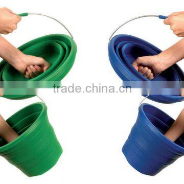 Portable and Eco friendly collapsible silicone ice buckets