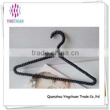 Fashion high end clothes black plastic acrylic hanger