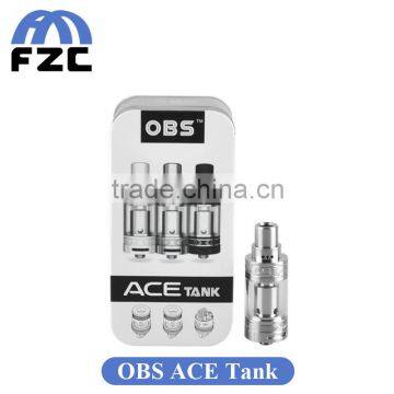 304-SS,Ceramic & Quartz Glass.Double round heat wire OBS ACE tank with 4.50ml huger capacity