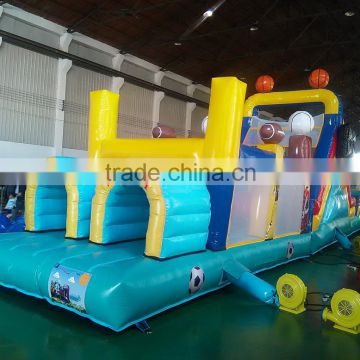 small size inflatable obstacle course football sports