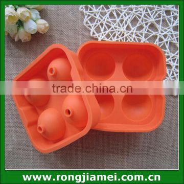 Silicone rubber ice ball mold 3D sphere shape silicone fancy ice cube trays