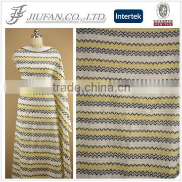 Jiufan Textile 2016 New Style High Qty Fancy Fabric Knitting Poly Acrylic Fabric Supplier in Shaoxing