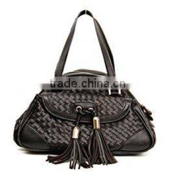 Ladies crochet pu leather handbag