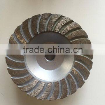 105mm Turbo Cup Grinding Wheel Cold Pressed for Granite, Marble and Concrete