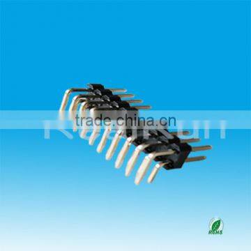 2.54mm Pitch Double Row Right Angle Pin Header Connector photo-3