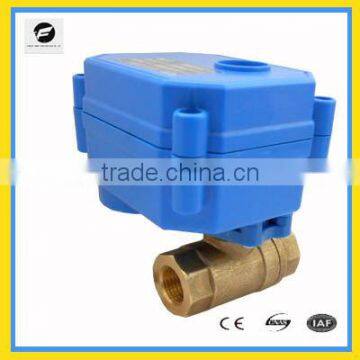 CWX-15Q BSP 2 port 1/4" both female brass motorised actuator valve port auto shut off eletric ball valve for HVAC,Heating system