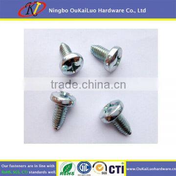 Phillips drive thread forming screw for hard plastic