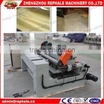 High efficiency veneer peeling and clipping machine