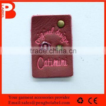 Customized metal / embroidery leather patch