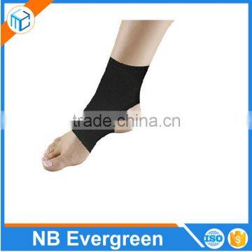 High Quality Sports Enhancement Cooper Nylon Compression Elasticated Ankle Brace