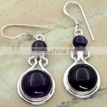 AMETHYST Earrings & .925 Sterling Silver Earrings, silver jewelry wholesaller