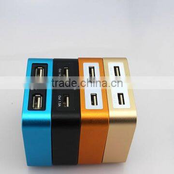 6000mAh universal portable travel power bank square for Mobile phone/Laptop/MP3/MP4