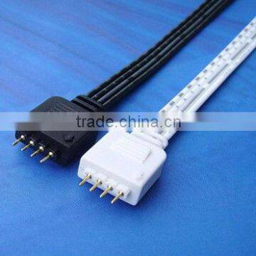 Professional manufactur of 4 pins LED strip light extension connector cable wire for Flexible 5050 SMD RGB LED Strip Light