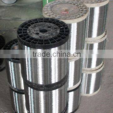 ABS SPOOL AISI410 WIRE/15KGS/SPOOL WIRE/0.13MM STAINLESS STEEL RAW MATERIAL WIRE