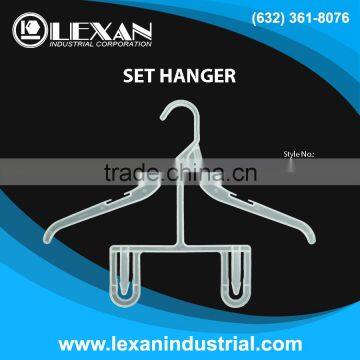 427 - 14" Set Hanger for Tops and Bottoms, Shirts and Shorts, Shirts and Pants (Philippines)