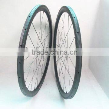 1130g/st FSC38TM-23 Far Sports carbon tubular wheels for road bicycle, light weight Chinese carbon fiber wheels with Edhub