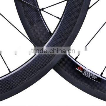 2015 New Road Carbon Wheelset 50mm Clincher Carbon Road Bike Wheel 50mm Clincher Light Weight 50mm Carbon Clincher Rim photo-5