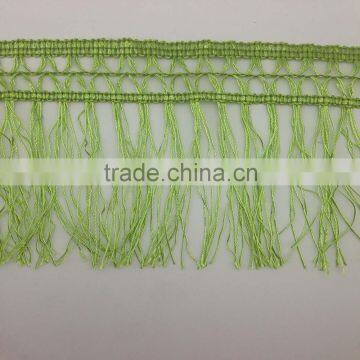 curtain decoration sewing craft light green poly polyester bullion fringe