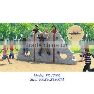 Eco-friendly plastic backyard climbing wall