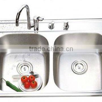 50/50 North America Standard Topmounted Double Bowl Kitchen Sinks 33"x22"