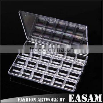 High quality Nail decoration plastic Empty box with 24 hole